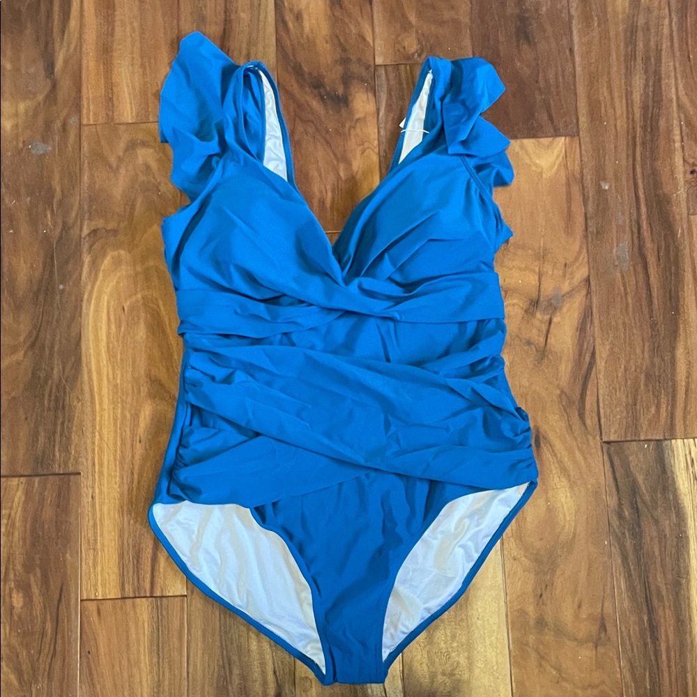 B2Prity Women's One Piece Blue Swimsuit. NWT. Size 2XL.